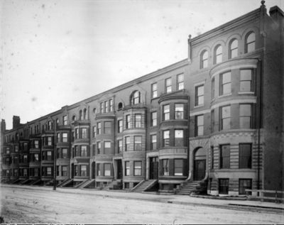 531 Beacon, looking east; (ca. 1890) photograph by Augustine H. Folsom, courtesy of the Boston Athenaeum